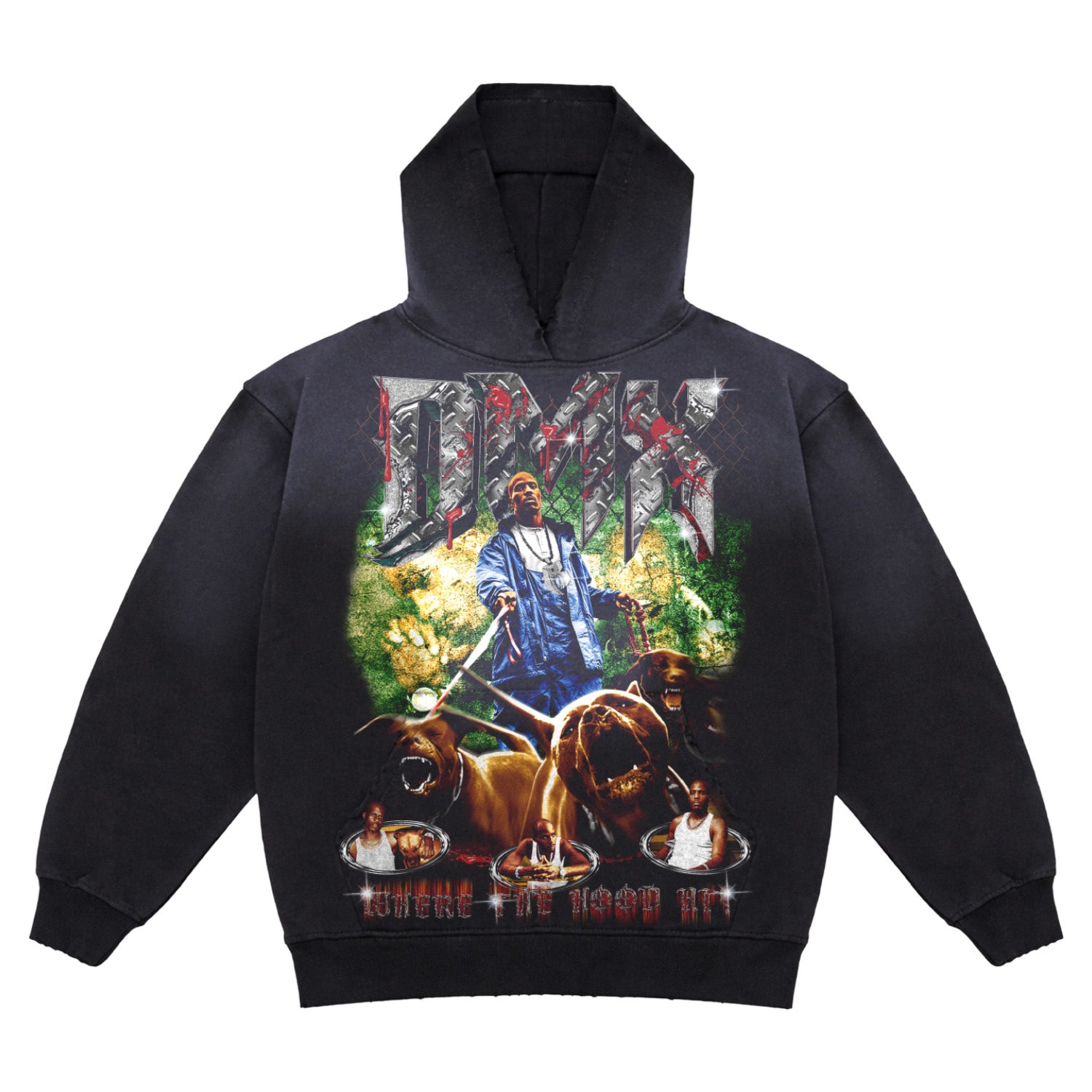 SMS Exclusive) DMX Spray Hoodie – A.M. VINTAGE
