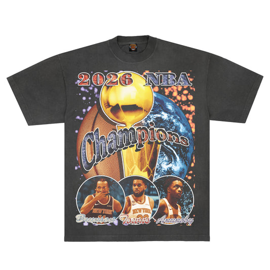 2026 Knicks Champs T-Shirt (vintage black)