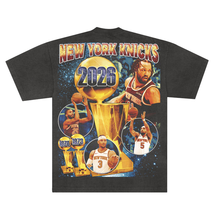 2026 Knicks Champs T-Shirt (vintage black)