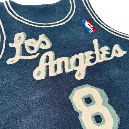 Kobe Bryant Throwback Jersey Rug