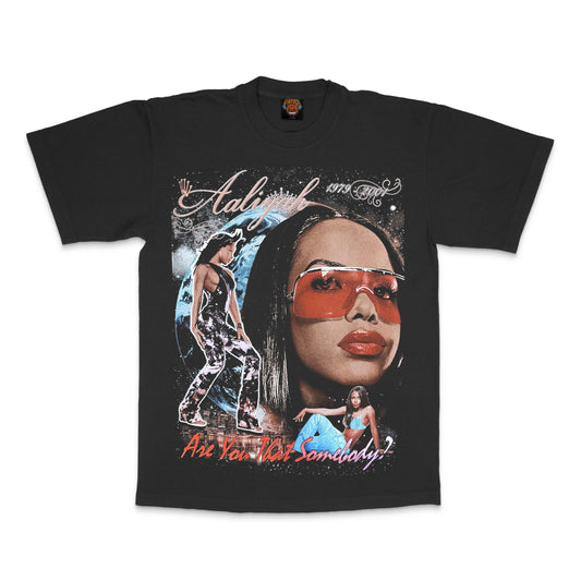 2001 Aaliyah Tribute T-Shirt (vintage black)