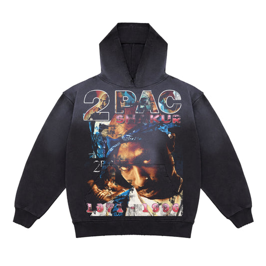 (SMS Exclusive) 2PAC Distress Potassium Spray Hoodie