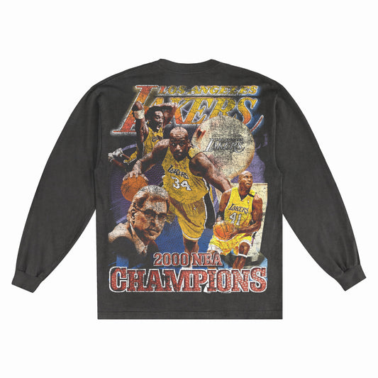 2000 Lakers Champs long sleeve (vintage black)