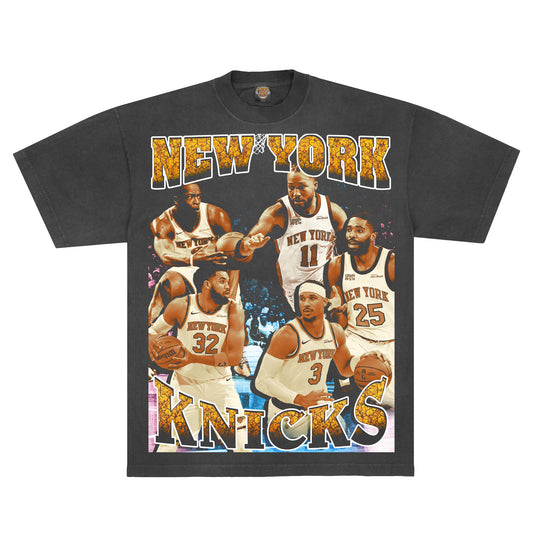 2026 NY Knicks T-shirt (vintage black)